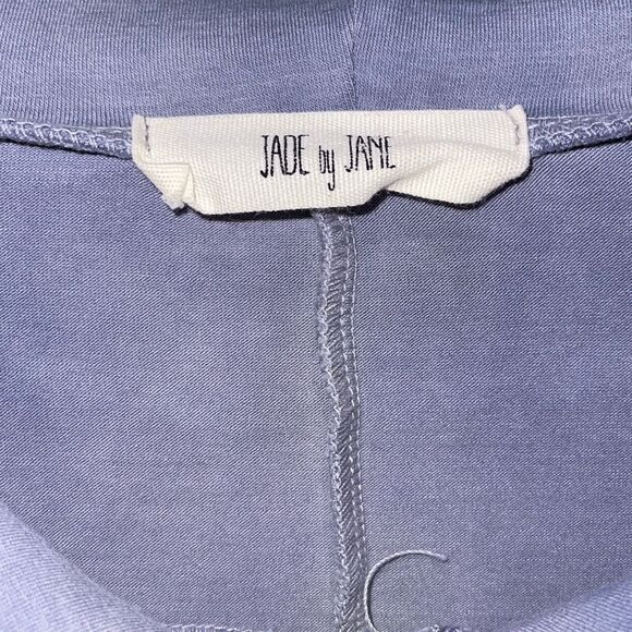 Jade By Jane Womens Tie Dye Hoodie Ruffle Dolman Sleeve Shirt‎ Blue Size Large - Picture 5 of 8